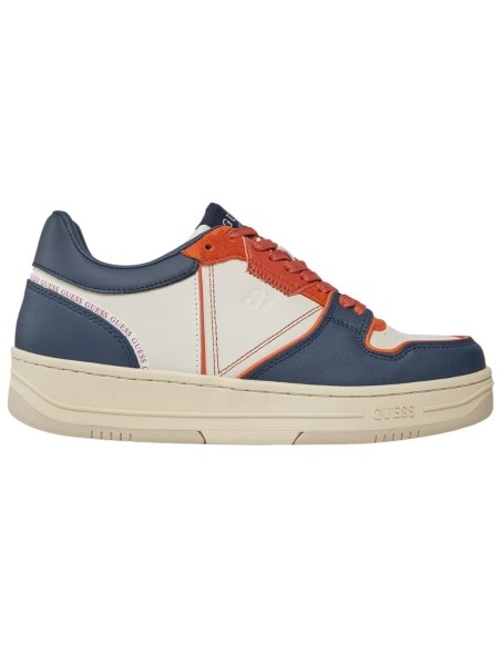 Sneakers Guess bianco arancio blu FMPANCELE12 WBLOR